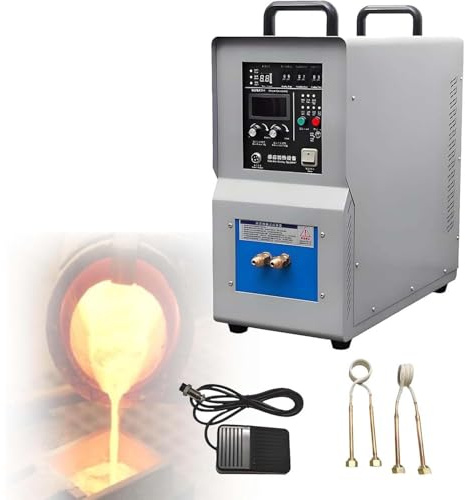 CUTANGELAR Four De Fus-ion Par Induction, Fréquence 30-100 KHz Pour Un Traitement Efficace Des Métaux. Appareil De Chauffage Par Induction Compact Et Monophasé, Parfait Pour La Fus-ion, Le Forgeage