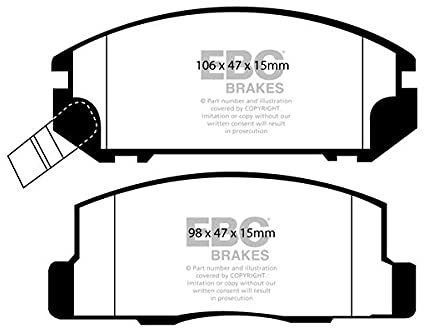 EBC Brakes DP41107R Yellowstuff Brake Pads