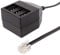 Telefonkabel RJ11 – 3 x TAE NFN – Adapter für Kabel (RJ11, 3 x TAE NFN, männlich/weiblich, schwarz, transparent, Gold)