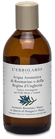 L'Erbolario Aromatic Rosemary Water - Toner for Oily and Combination Skin Types - Adds Moisture to Skin - Removes Impurities - Can be Used on Regular Basis - Silicone and Paraben Free - 6.7 oz