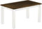 Esstisch Rio Classico 140x80 cm Eiche Weiß Holz Pinie Massivholz Esszimmertisch Echtholz ausziehbar vorgerichtet für Ansteckplatten Brasilmöbel