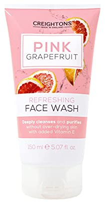 Creightons Pink Grapefruit Refreshing Face Wash (150ml) - Deeply cleanses & purifies without over-drying skin. With added Vitamin E. Dermatologically Tested.