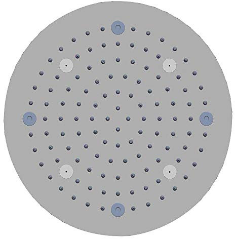 Soffione Doccia a Soffitto Installazione Da Incasso Acciaio InoxTondo