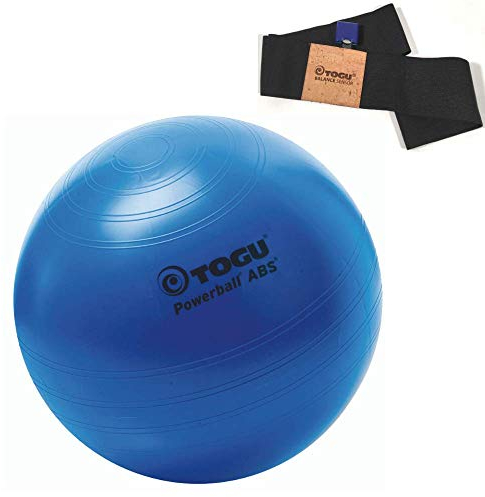 BalanceSensor Powerball (blau, 75) Gymnastikball, Fitnessball für Gleichgewicht und Balance Training