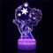 Lumière de nuit 3D LED Illusion optique Lampe La Reine des Neiges Elsa Enfants Nuit Lumière 16 Changement de Couleur de Modélisation Bébé Luminaires de Sommeil Visual Anime USB Lampe de Table