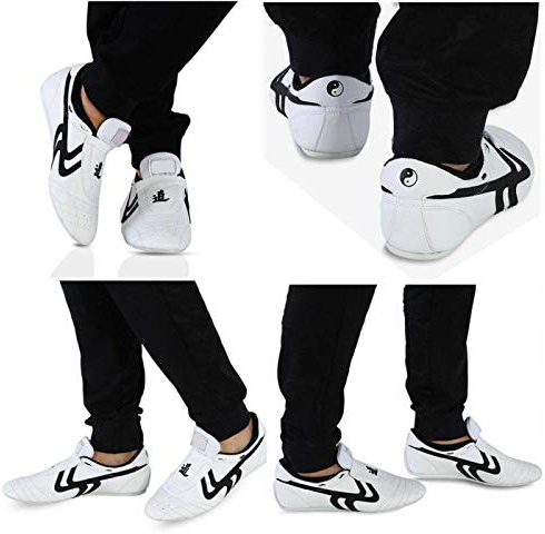 Vbestlife Zapatos de Taekwondo Ni?os y ni?as Deportes Boxeo Kung Fu Zapatos de Tai Chi Suministros de Taekwondo(43)