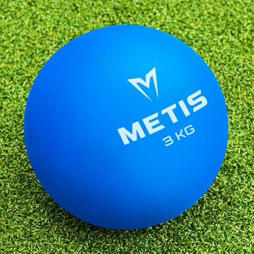 METIS Indoor/Outdoor Gummi Kugelstossen [5 Gewichte erhältlich] | Kugelstossen Kugel für Leichtathletik | Gummi Kugel für Training für Hochleistungssport