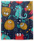 PUXUQU Duschvorhang Bunt Lustig Monster Shower Curtains Wasserdichter Badvorhang mit 12 Haken 152 x 182 cm
