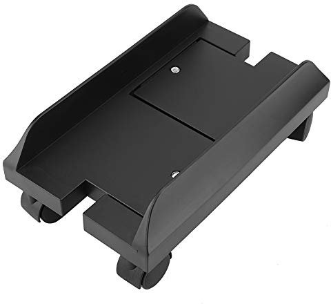 Tissting Support pour Processeur UCT de Tour Boîtier D'ordinateur Réglable, Support de Stockage Mobile pour Ordinateur Central de Bureau avec Roues de Frein(Le Noir)