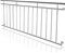 NAIZY Barandilla de balcón francés de acero inoxidable Pasamanos de 90cm de altura Barandilla de terraza φ38mm Protección de balcón Rejilla de balcón, 184cm de largo