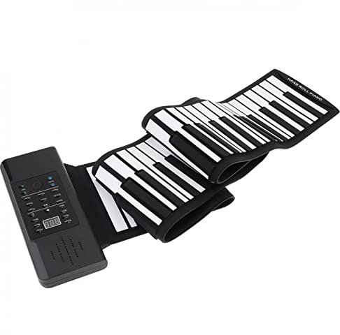 KESHUO Folding Piano 88 Keys MIDI Roll Up Electronic Piano Rechargeable Portable Flexible Keyboard Organ Built-in Speaker