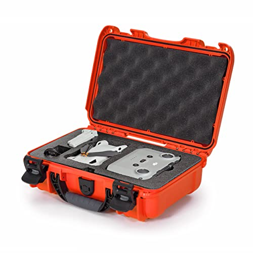 NANUK wasserdichte Hartschale mit individuellem Einsatz für DJI Mini, Orange, Mini 3 Pro