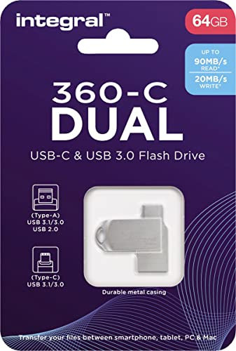 64GB CLE USB3.0 360-C Dual Type-C Metal
