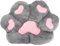 Firecos Katzenpfoten Kissen, Sitzkissen für Stuhl, Plüschkissen in Niedlicher Pfotenform, Hautfreundliches Sesselkissen, Weicher, Plüsch für Esszimmer, Schlafzimmer, Büro, 70 x 55 cm (Grau)