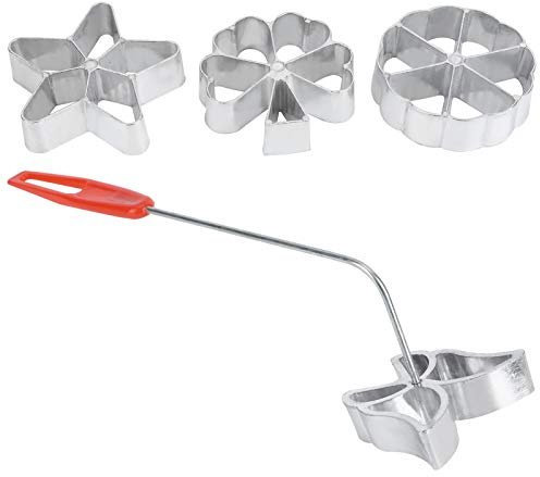 Cake Printing Pastry Mold 4Pcs Cake Printing Pastry Mold Biscuit Dessert Maker Waffle Model Set Baking Accessories