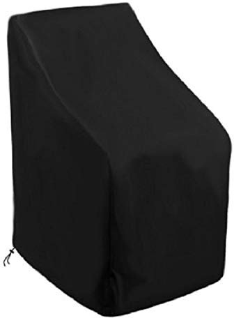 Tidyard Patio Stuhlbezug Gartentisch Sofa Tiefer Sitzbezug Wasserdichter staubdichter UV-beständiger Gartenmöbel Oxford Cloth Protective Stackable Chairs Cover