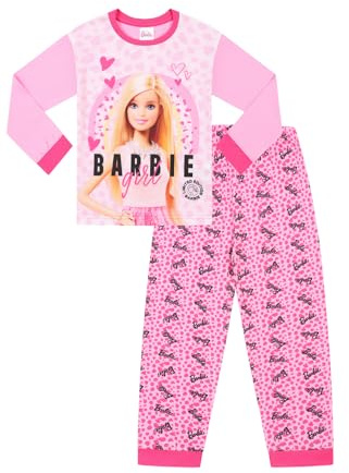Barbie Pyjama long rose Mattel pour fille, rose, 6-7 ans