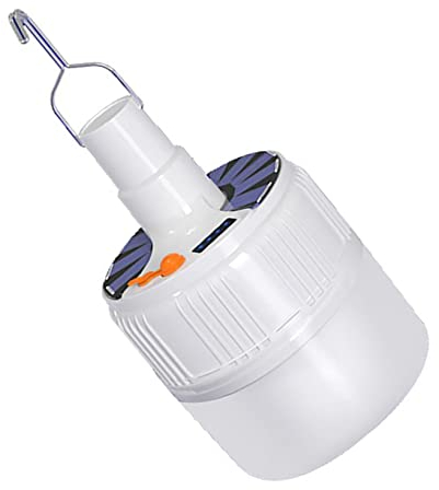 HERCHR Wiederaufladbare Solar-LED-Glühbirne, Solar-Glühbirnen Für Innenräume Und Hühnerstall, Wiederaufladbare Ferngesteuerte Campinglampen