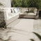 Interiyou Outdoor Teppich Wetterfest Lome - Läufer 80x300 cm Weiß - Wasserfest für Balkon, Terrasse, Garten - Outdoorteppich passend auch für Wohnzimmer, Schlafzimmer und Küche - Aussenteppich