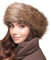 Futrzane Classic Stirnband - Fell Stirnband Damen - Winter Ohrenwärmer aus Pelz - Größe S (Braun Classic)
