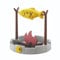 PetPals Cat Treat-Dispensing, Dry Food Dispenser, Slow Feeding Snack Bowl, Grilled Fish Toy