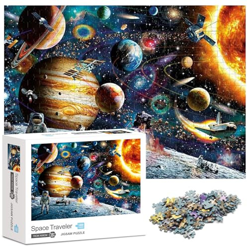 Ledeak 1000-teiliges Puzzle für Erwachsene und Kinder, Klassisches Puzzle, Interstellar Explorer