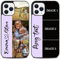 EKAM Personalised Phone Case For Apple iPhone 16, 15, 14, Pro, Max, Mini, Plus 13, 12, 11, X, XS, XR, SE, 8, 7 - Add Your Text & 3 photos multiple Picture Custom Design PC + Soft TPU Case (Lavender)