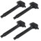 Jodriva Zündspule for Automotorteile, for Jeep, Renegade SUV 2.4L, for Chrysler, 200 Limousine RAM PROMASTER 68242286AA 68242286AB Zündspulenpaket Ersatz-Zündspule(Black 4pcs)