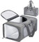 Petsfit Transporttasche Katze & Hundetasche Flugzeug | Flugtasche für Hunde & Transportbox Katze | Flugtaugliche Haustiertasche | Sicherer Transport in Auto, Flugzeug und Bahn, M/Grau