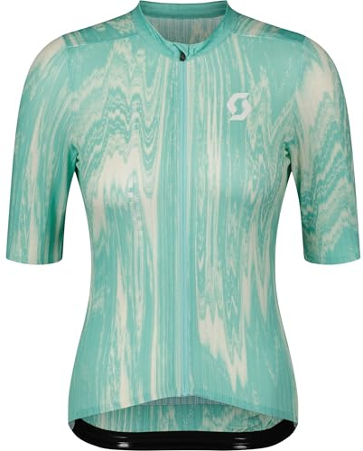 Scott Unlimited SL Damen Fahrrad Trikot kurz Miami grün/weiß 2025: Größe: M (38/40)