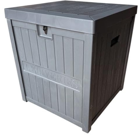 EAZILIFE Outdoor Parcel Delivery Box, Large Weatherproof Package Mail Post Storage Container, 56 x 56 x 62 cm