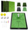 TTCB Sports 3 in 1 Golf Practice Mats – Golf Hitting Tri-Turf Mat (Fairway+Rough+Visual Swing Path) with Anti-Slip Rubber Base – Indoor/Outdoor Training Equipment for Swing & Driving (13x17)