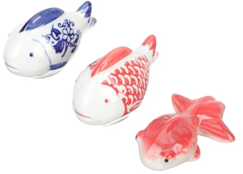 HOMOBABE 3stücke Keramik Schwimmende Fische Dekorationen Für Aquarien Lifelike Aquarium Ornamente Für Fischbecken Teich Und Wohnraumgestaltung