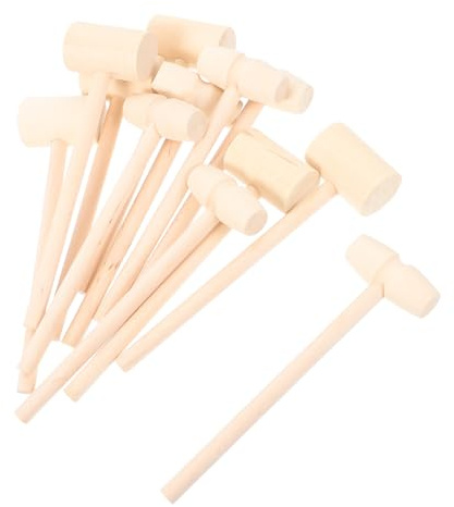SOPOTUTU 12 Piezas Mini de Madera para Juguete Multifuncional Seguro para Manualidades y Decoración de Pasteles Educativo Montessori para Pequeños