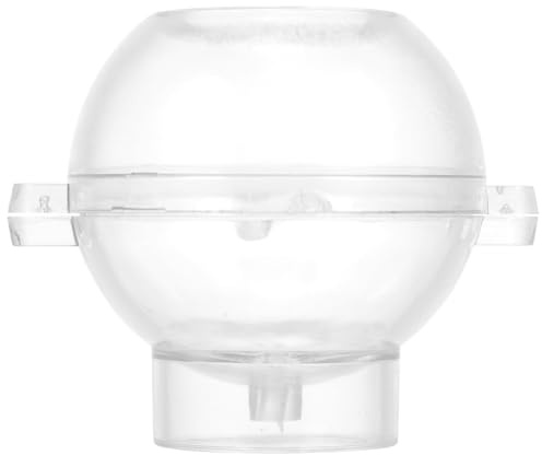COHEALI Kugel Kerzenform Transparent Kunststoffform Für Kerzen Gießen Und Seifenherstellung Wiederverwendbar Hitzebeständig Für Heimdekoration Hochzeiten Valentinstag Weihnachtsdeko 2.83X2.28X2.20in