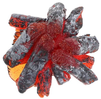 Cabilock Simulierte Lagerfeuer Ornamente Lagerfeuer Ornament Künstliche Flamme Harz Künstliches Feuer Für Puppenhaus