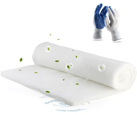 TGHongKy Filtro G4 da Tagliare 1m*1m*2cm Filtro Aria G4 Filtrante per Ventilazione G4 ISO Coarse 50% Filtro G4 da Taglio Filtro per Condizionatori Rotolo in Poliestere con Guanti in Nitrile Parts