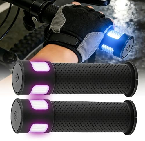 E Scooterz Blinker,Scooterz Blinklicht Griffz Mit Licht,Scooterz Warnlenker,Lenker Scooter Blinklicht Griff Für Radfahren Und Scooter Zubehör Für 21MM Griff Mit USB,Wiederaufladbarer