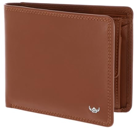 Golden Head Leder Geldbörse Polo RFID Protect Scheintasche 1453 Cognac braun