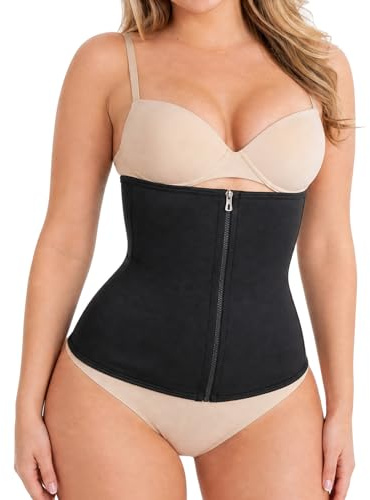 FACHOI Womens Waist Trainer Corset, Hourglass Body Shaper Underwear, Body Shaper Cincher Back Support, Adjustable Hook & Eye Closure Tummy Tucker for Weight Loss Tummy Control F6-LLSY