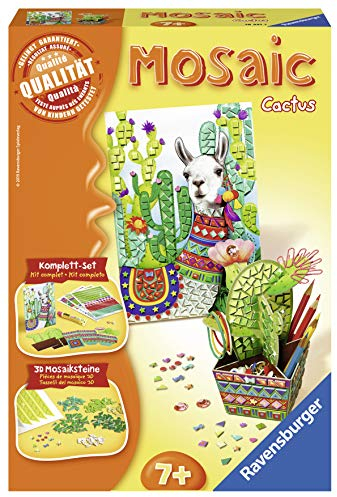 Ravensburger 18348 Mosaic Midi Kaktus, DIY für Kinder ab 7 Jahren