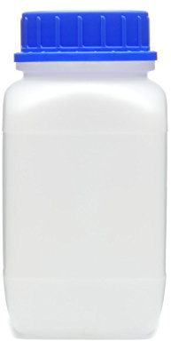 Bouteille avec bouchon à vis - Flacon de laboratoire avec couvercle, transparent, 1500 ml