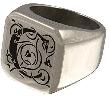 Juwelier Schönschmied - Herren Siegelring Ring Ardea Edelstahl 68 (21.6) 185Hla
