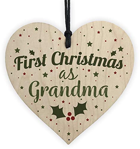 RED OCEAN Nanny Gifts Weihnachtskugel, Nanie, Nana, Oma, Geburtstag, Weihnachtskugel, Geschenk