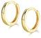 Shuxin Creolen Gold Ohrringe, 925 Sterling Silber Glänzend Creolen für Damen/Herren, Durchmesser 13mm Klein Schlafen Kreolen, Kommt in Schmuck Geschenk Box