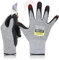DEX FIT Level 5 Cut Schnittfeste Handschuhe Cru553, 3D Komfort Stretch Fit, Power Grip, Strapazierfähiger Schaumnitril, Smart Touch, Maschinenwaschbar, Dünn & Leicht, Grau 7 (S) 1 Paar