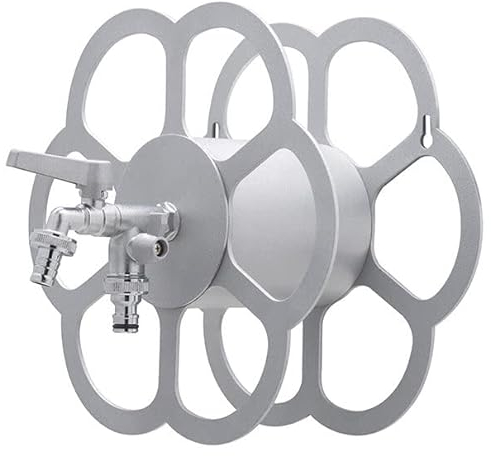 belfer Wandschlauchhalter aus Metall mit Doppel-Ausgang 42/FR Aluminium