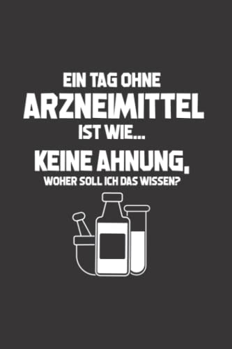 PTA: Ohne Arzneimittel?: Notizbuch / Notizheft für Apotheker Apotheke Pharmazie A5 (6x9in) liniert mit Linien