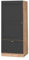 Vicco Armario para microondas Fame-Line, Antracita-Oro/Roble Dorado, 60 cm