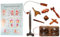 CCcollections Ensembles d'outils de Massage avec tableau pour professionnels, Massage des pieds et des mains, bâton en bois, réflexologie (Set J)